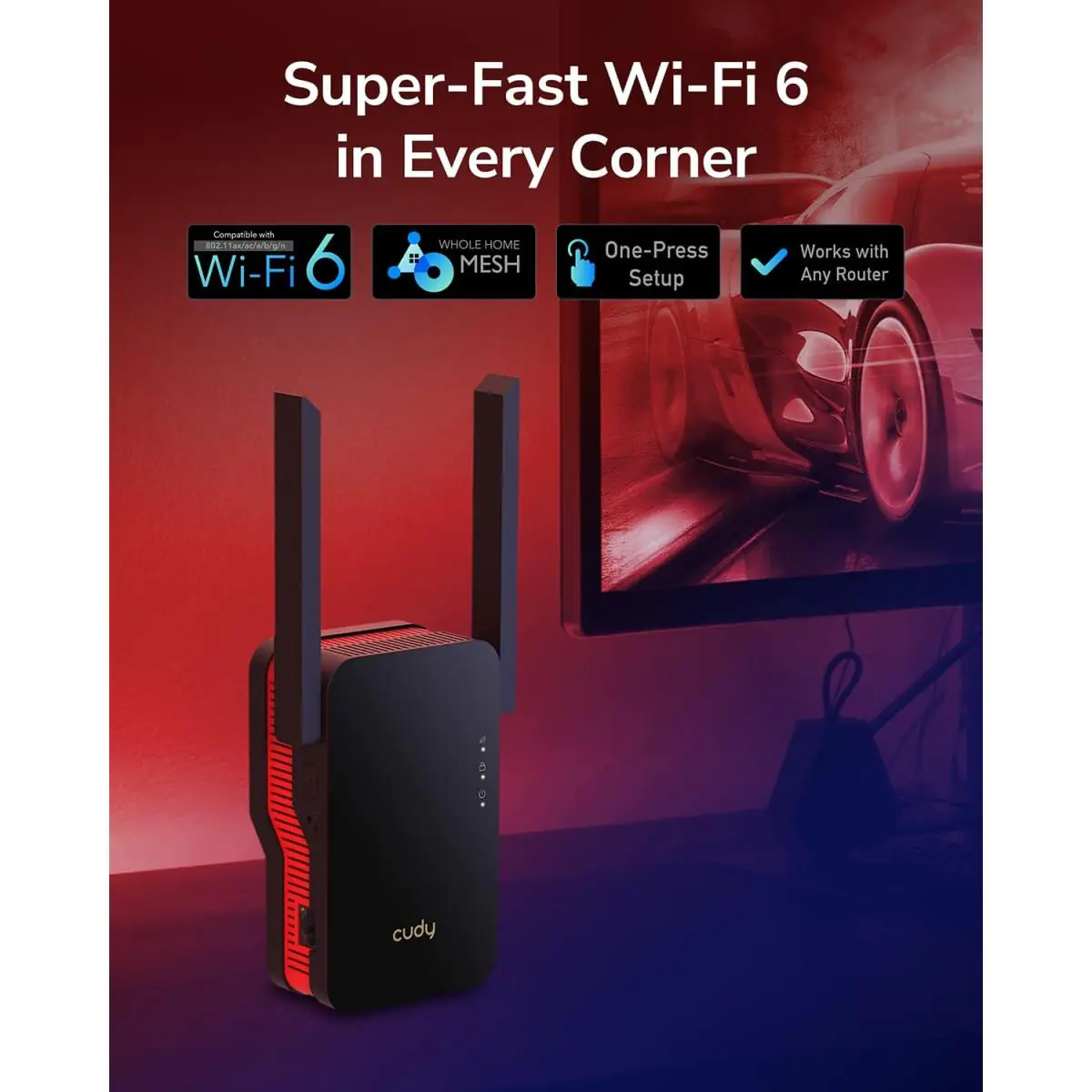 Cudy RE3000 AX3000 Wi-Fi 6 Mesh Range Extender