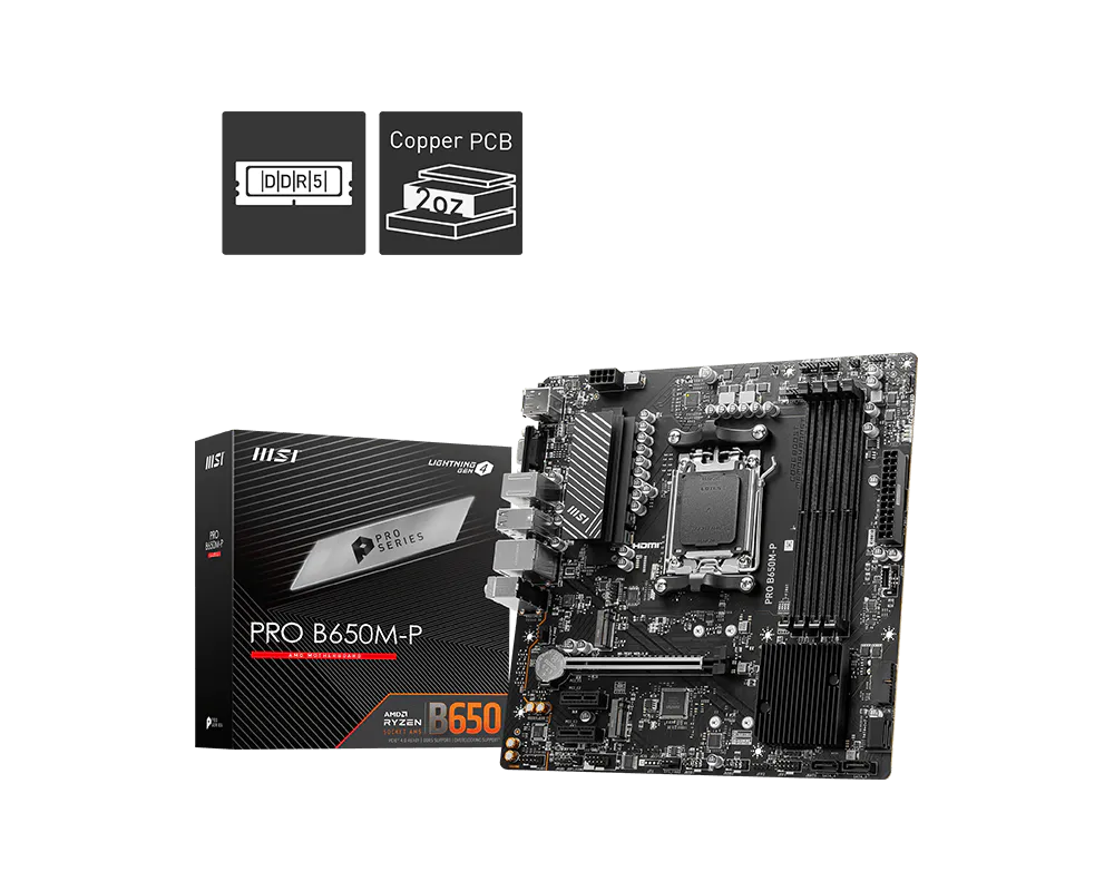 MSI PRO B650M-P DDR5 MOTHERBOARD