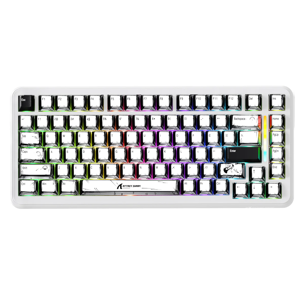 ATTACK SHARK X82 PRO HE Wireless Rapid Trigger Gaming Keyboard Magnetic Switch