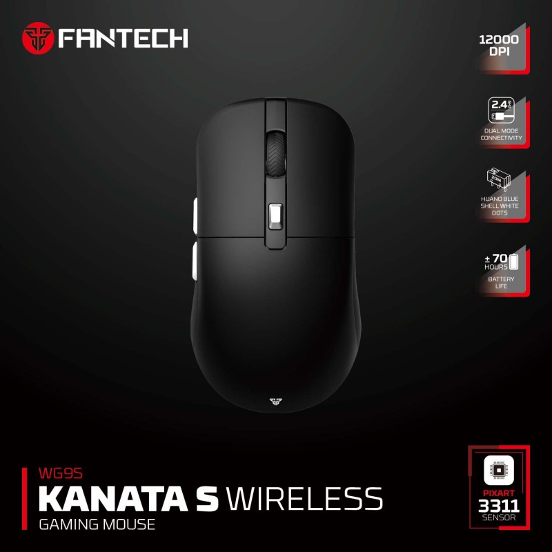 FANTECH WG9S KANATA S WIRELESS AND WIRED GAMING MOUSE 12000DPI