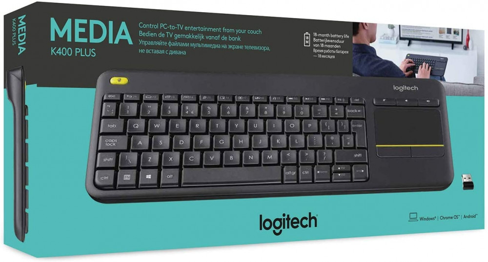 LOGITECH K400 PLUS MEDIA KEYBOARD