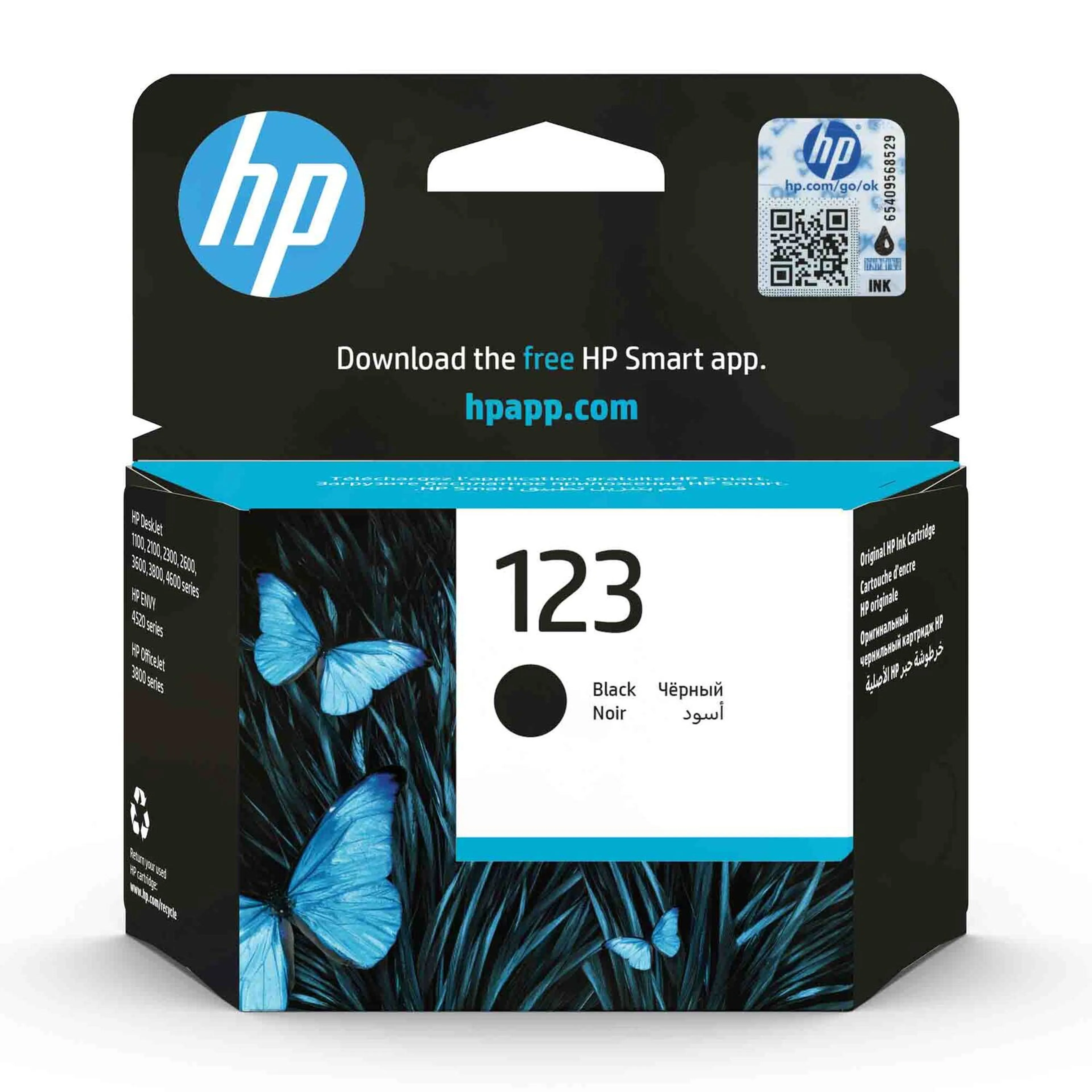 HP ORIGINAL INK CARTRIDGE 123 BLACK
